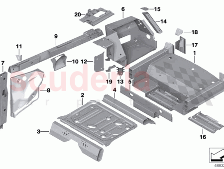 Photo of PLACA DE CIERRE MIEMBRO LONGITUDINAL IZQUIERDA…