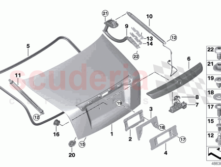 Photo of BISAGRA IZQUIERDA DE LA TAPA DEL MALETERO…