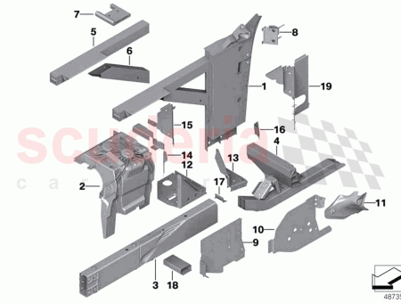 Photo of SOPORTE DEL MOTOR TRASERO IZQUIERDO 41 00…