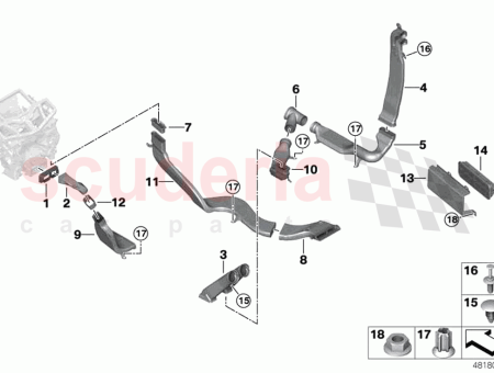 Photo of CONDUCTO DE AIRE PILAR B EXTERIOR IZQUIERDO…
