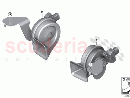 Photo of Fanfare horn with holder low tone electric…