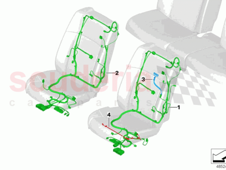 Photo of JUEGO DE CABLES ASIENTO IZQUIERDO…