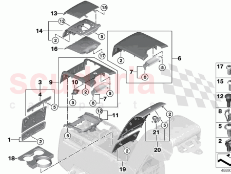 Photo of EMBELLECEDOR CONSOLA TRASERA DELANTERA INFERIOR…