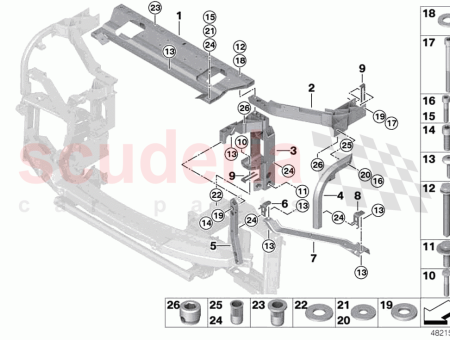 Photo of SOPORTE PORTADOR PANEL LATERAL INFERIOR IZQUIERDO…