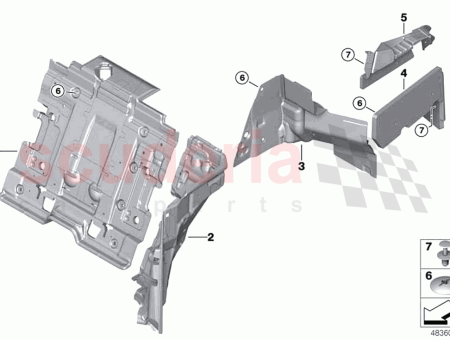 Photo of AISLAMIENTO SONORO BISAGRA DEL MALETERO COMPUERTA TRASERA IZQUIERDA…