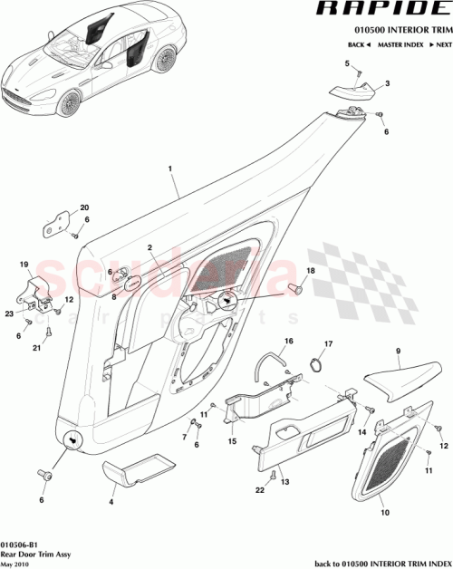 Part Diagram for Aston Martin AD43-87-10076