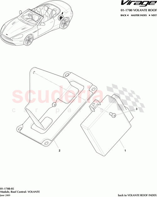 Part Diagram for Aston Martin 9G43L53085AA