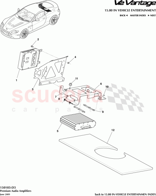 Part Diagram for Aston Martin AG33-19C126-BB