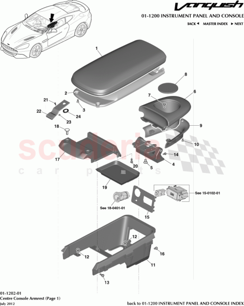 Part Diagram for Aston Martin DD33-044M10-AA