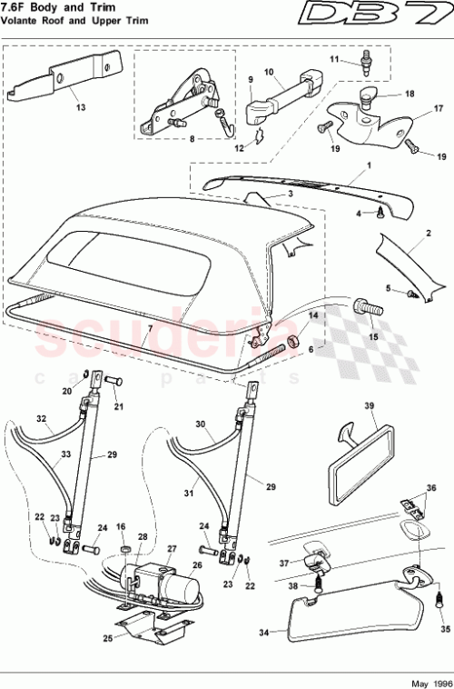 Part Diagram for Aston Martin 93-89613
