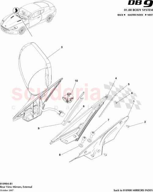 Part Diagram for Aston Martin 37-86361