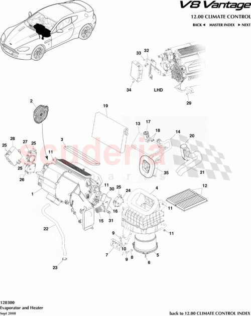 Part Diagram for Aston Martin 4G43-19849-AA