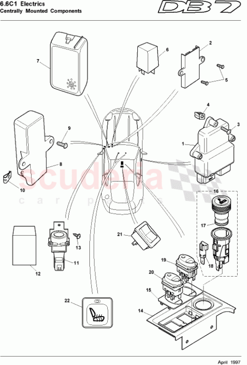 Part Diagram for Aston Martin 37-86112