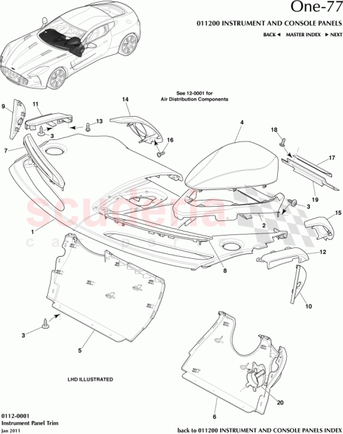 Part Diagram for Aston Martin 12023-14-6933-AA