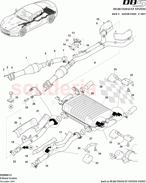 Part Diagram for Aston Martin 8D33-5230-BF