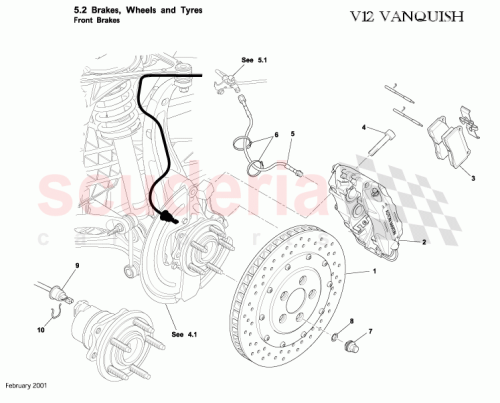 Part Diagram for Aston Martin 3R12-285946-AC