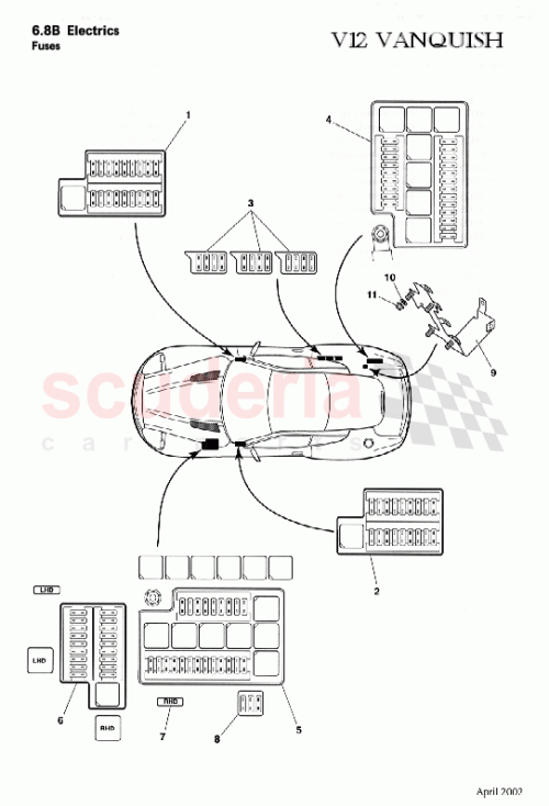 Part Diagram for Aston Martin 3R12-370534-AA