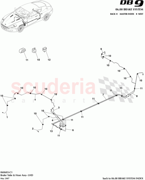 Part Diagram for Aston Martin 8D33-ANR1864-AA