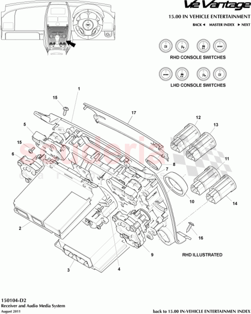 Part Diagram for Aston Martin CG3318C612AB
