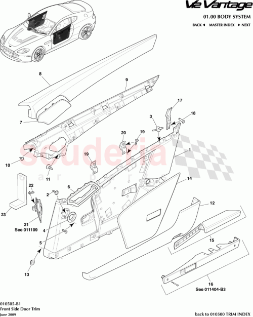 Part Diagram for Aston Martin 6G33-C18983-AA