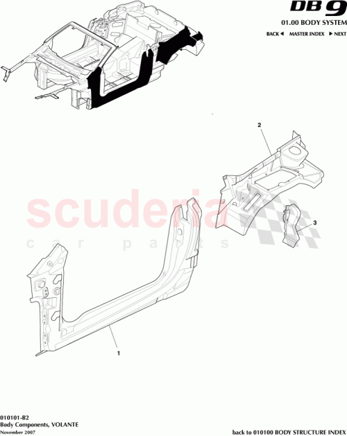 Part Diagram for Aston Martin 4G43-28115-AD