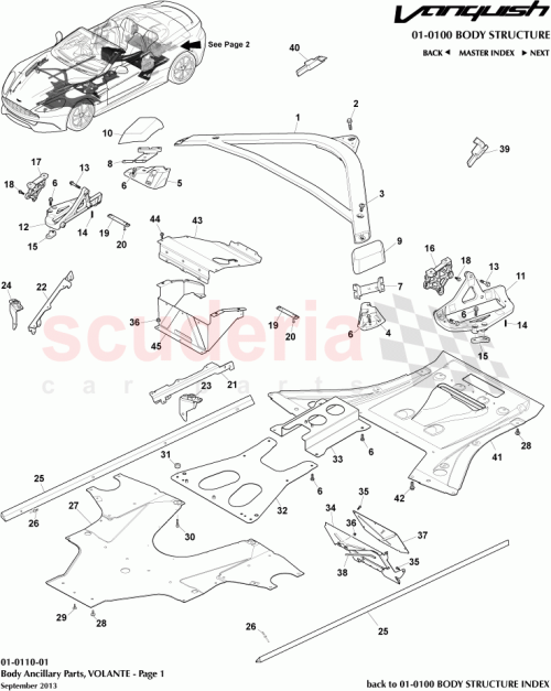 Part Diagram for Aston Martin DG43-16A682-AA
