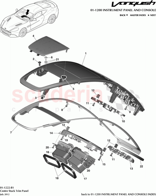 Part Diagram for Aston Martin CD33-045J10-AC