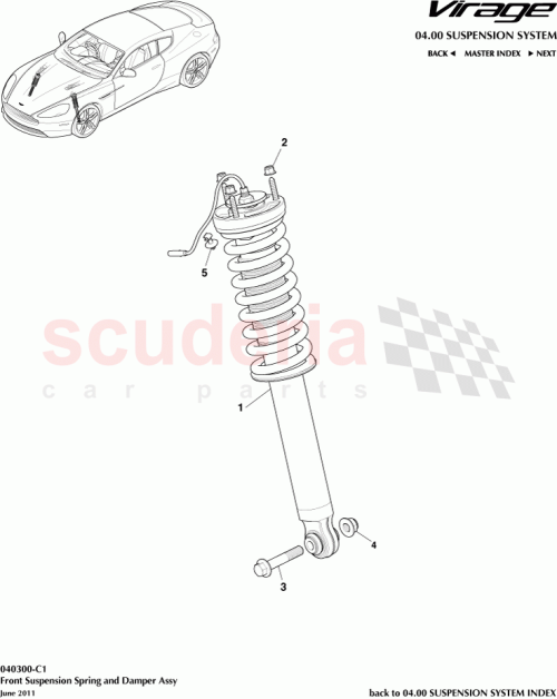 Part Diagram for Aston Martin CG43-18B036-AA