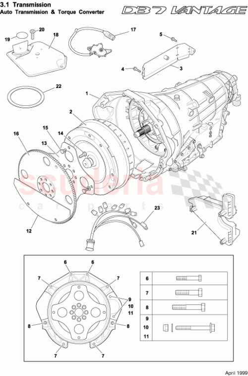 Part Diagram for Aston Martin 42-85831