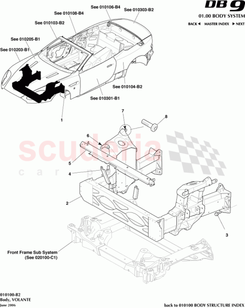Part Diagram for Aston Martin 8G43-LSA01-GA
