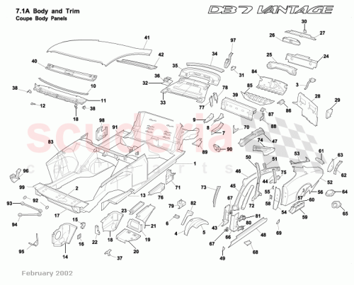 Part Diagram for Aston Martin 61-82947