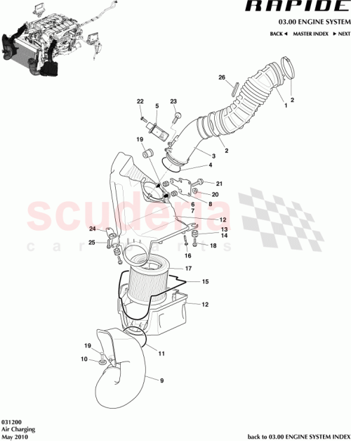 Part Diagram for Aston Martin 4G4318K261AAPK