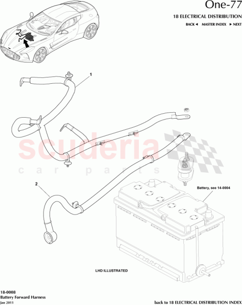 Part Diagram for Aston Martin AY93-10C310-AA
