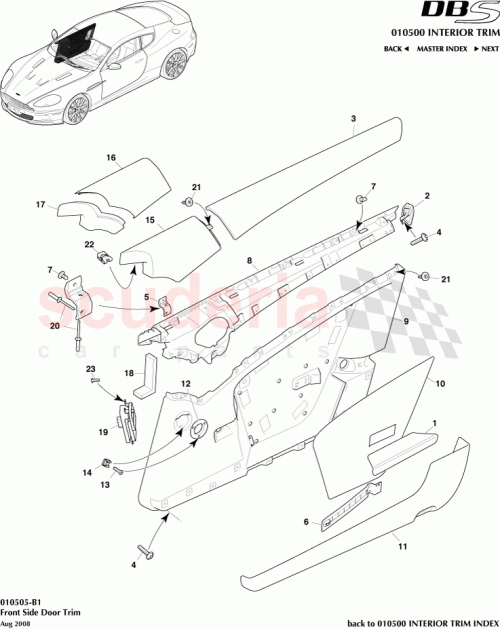 Part Diagram for Aston Martin 9D33C18978AA