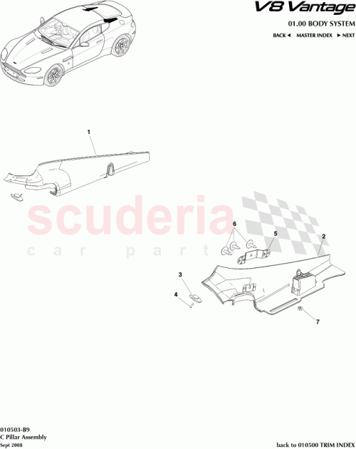Part Diagram for Aston Martin 6G33-68270-BBW