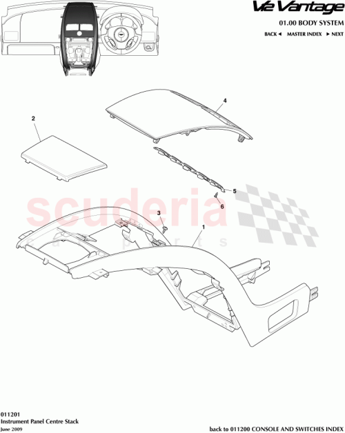 Part Diagram for Aston Martin CD23047A04BA