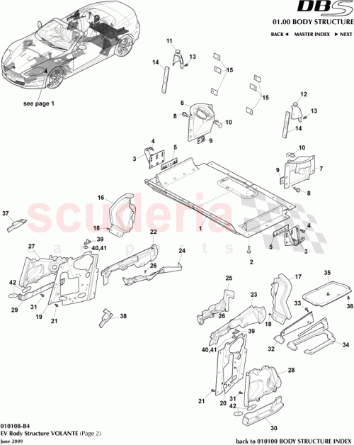 Part Diagram for Aston Martin 6G33-5N394-AB