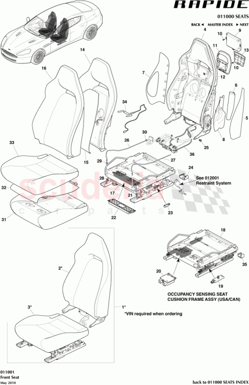 Part Diagram for Aston Martin AD4360137ABW