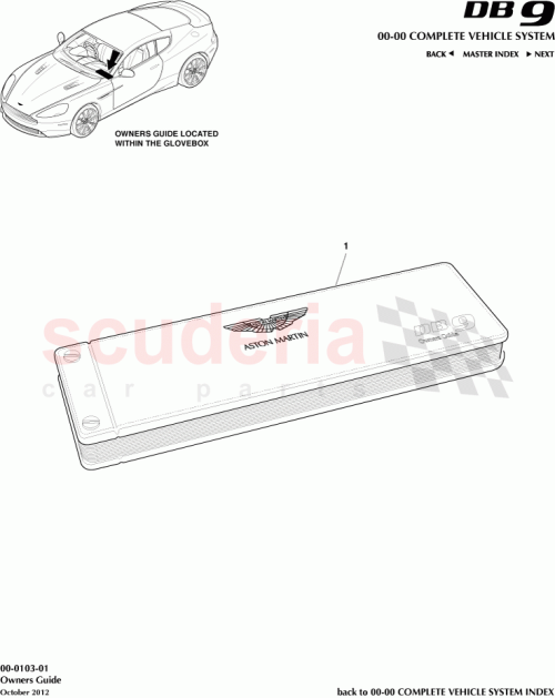 Part Diagram for Aston Martin DG43-120609-FA