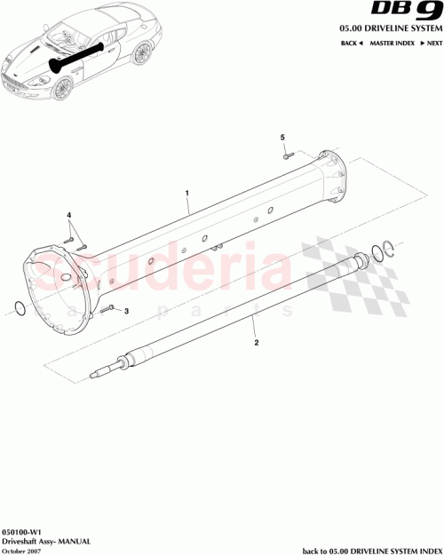 Part Diagram for Aston Martin 4G43-4602-AD