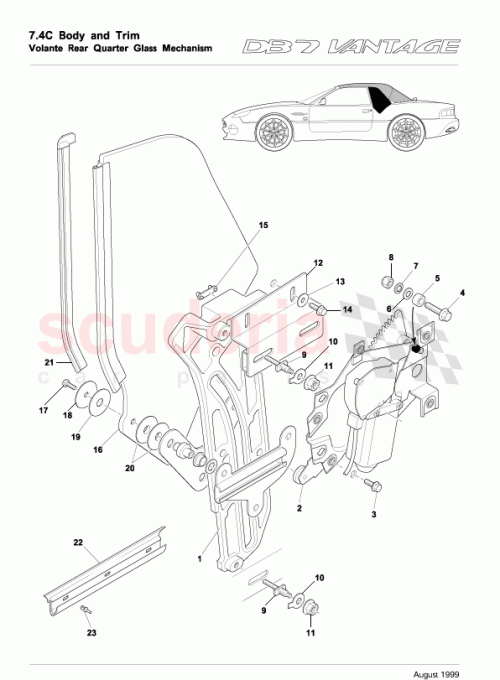 Part Diagram for Aston Martin 94-66275