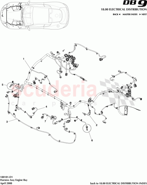 Part Diagram for Aston Martin 9G43-14290-BF