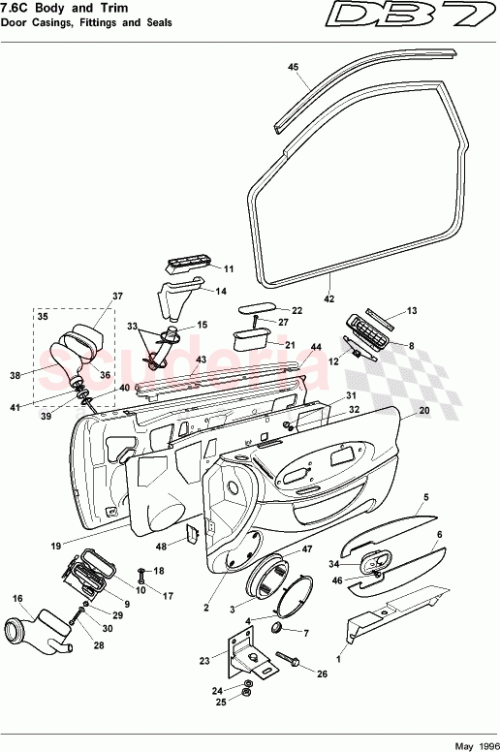 Part Diagram for Aston Martin 697472