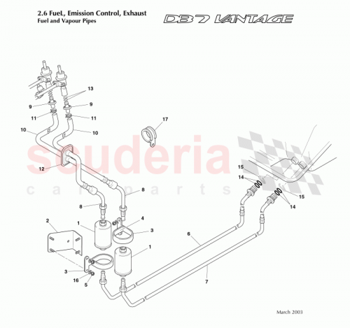 Part Diagram for Aston Martin 699835