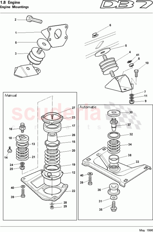 Part Diagram for Aston Martin 10-84532