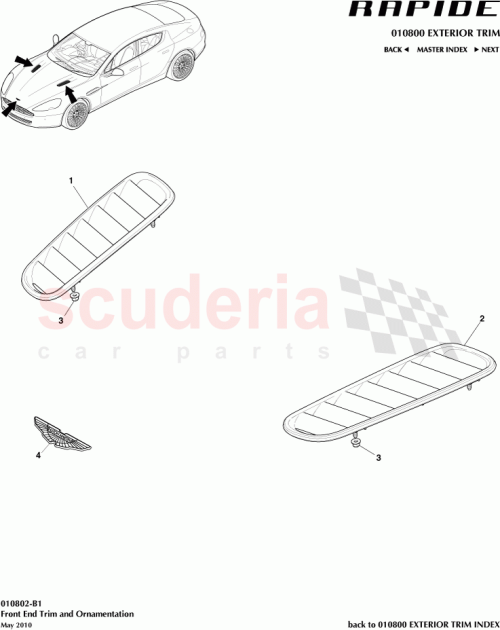 Part Diagram for Aston Martin AD43-16C692-AA