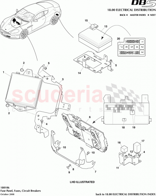 Part Diagram for Aston Martin 8D33-14N072-BD