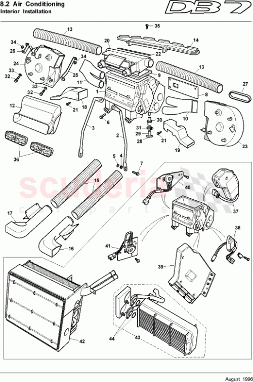 Part Diagram for Aston Martin 89-72290