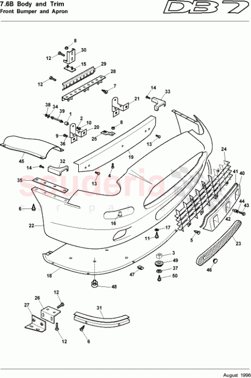 Part Diagram for Aston Martin 697478