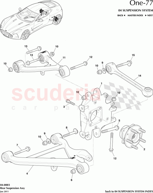 Part Diagram for Aston Martin AY93-5K742-AA
